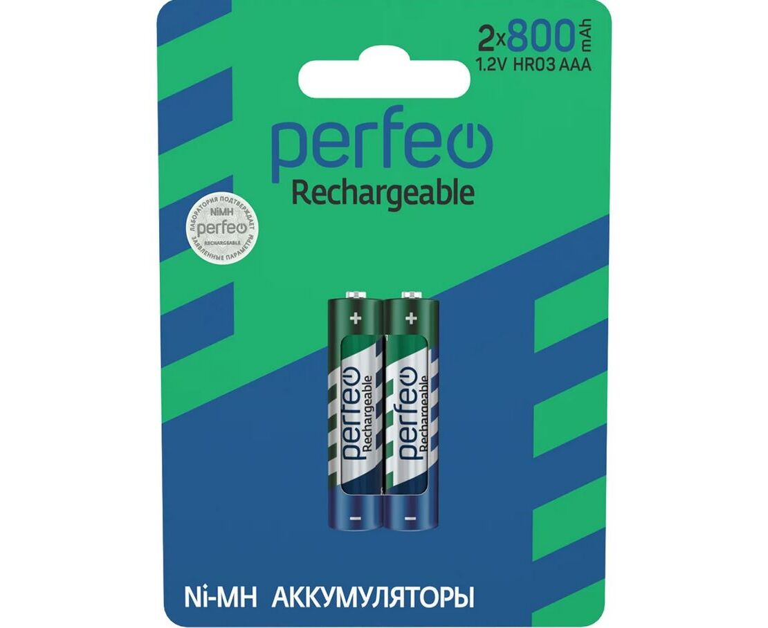 Аккумулятор Perfeo AAA800m Ah/2 BL