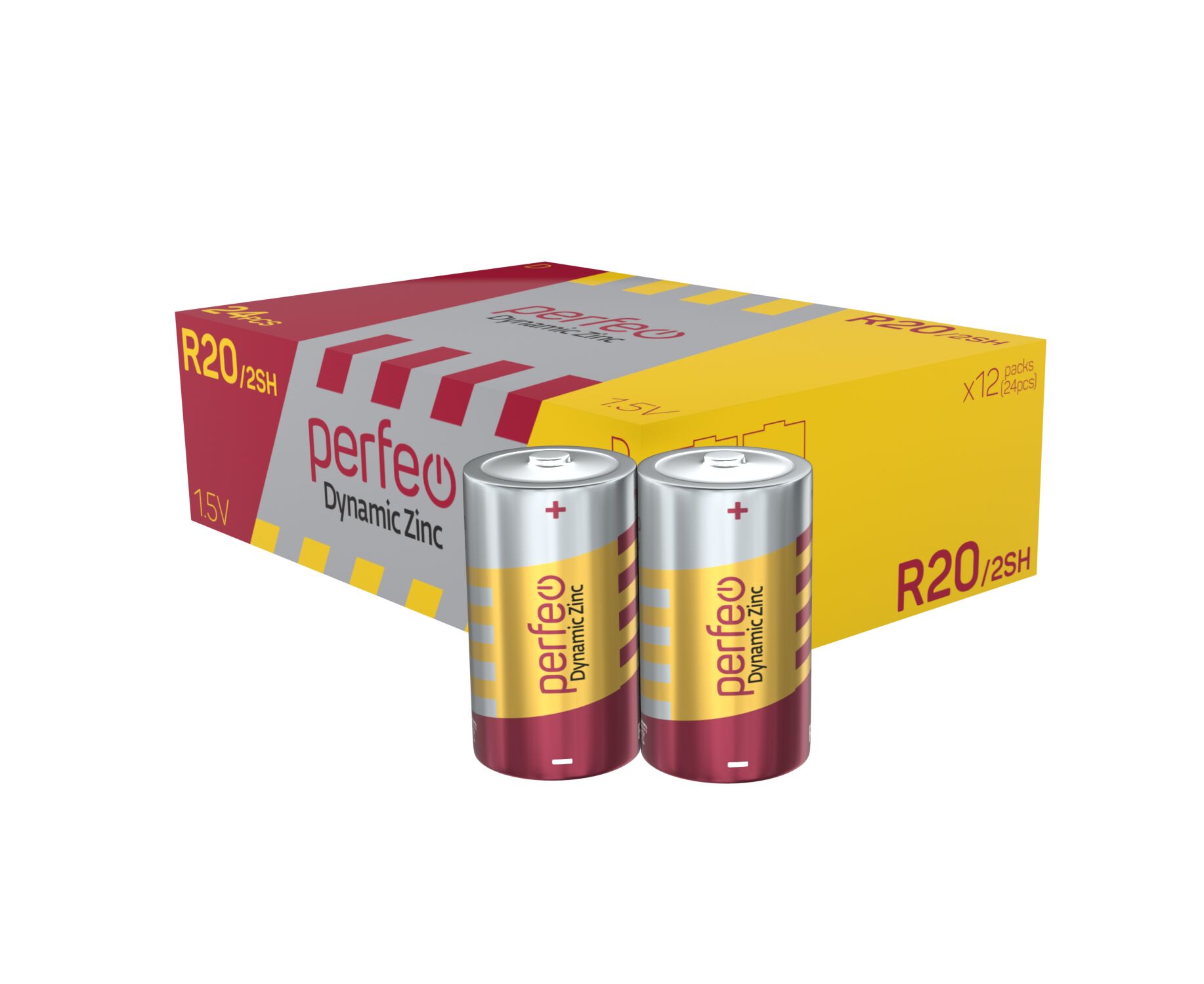 Батарейка Perfeo R20/2 SH Dynamic Zinc