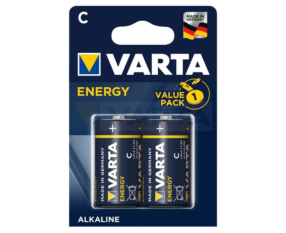 Элемент питания VARTA LR14 ENERGY (2 бл) (2/20/200)