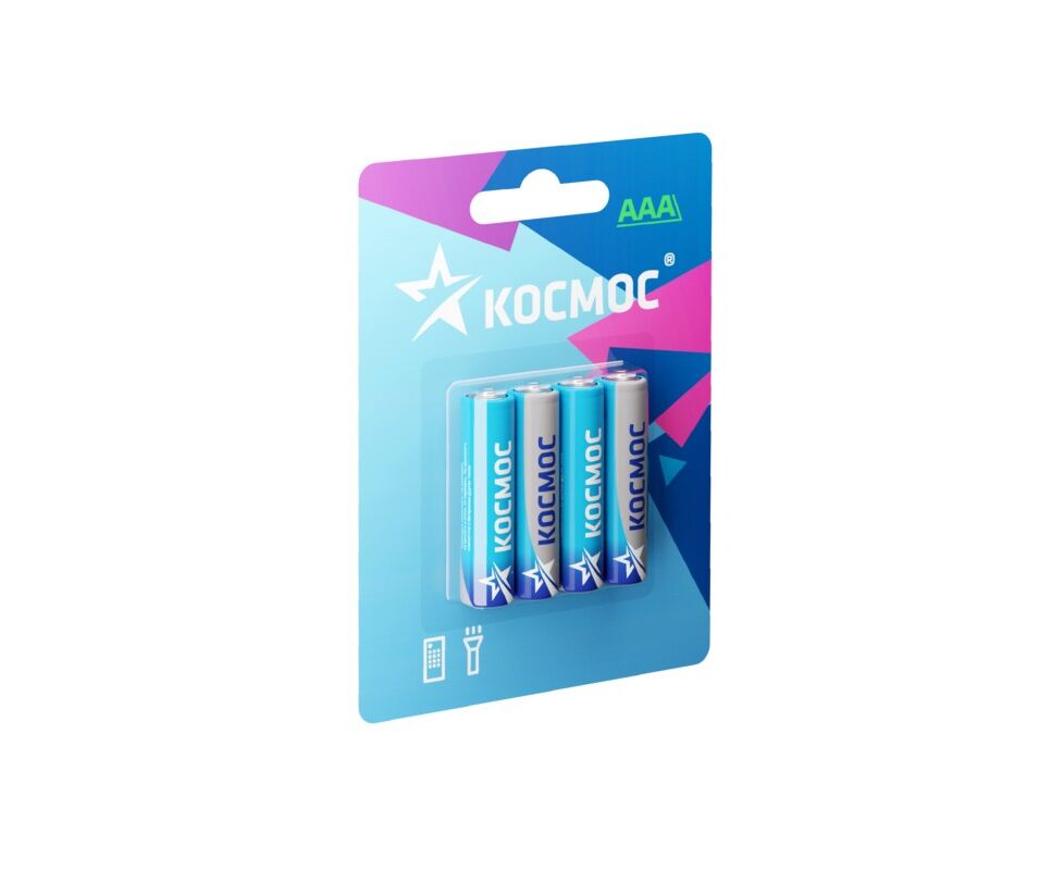 Элемент питания КОСМОС R03 (4 бл) (60/960)