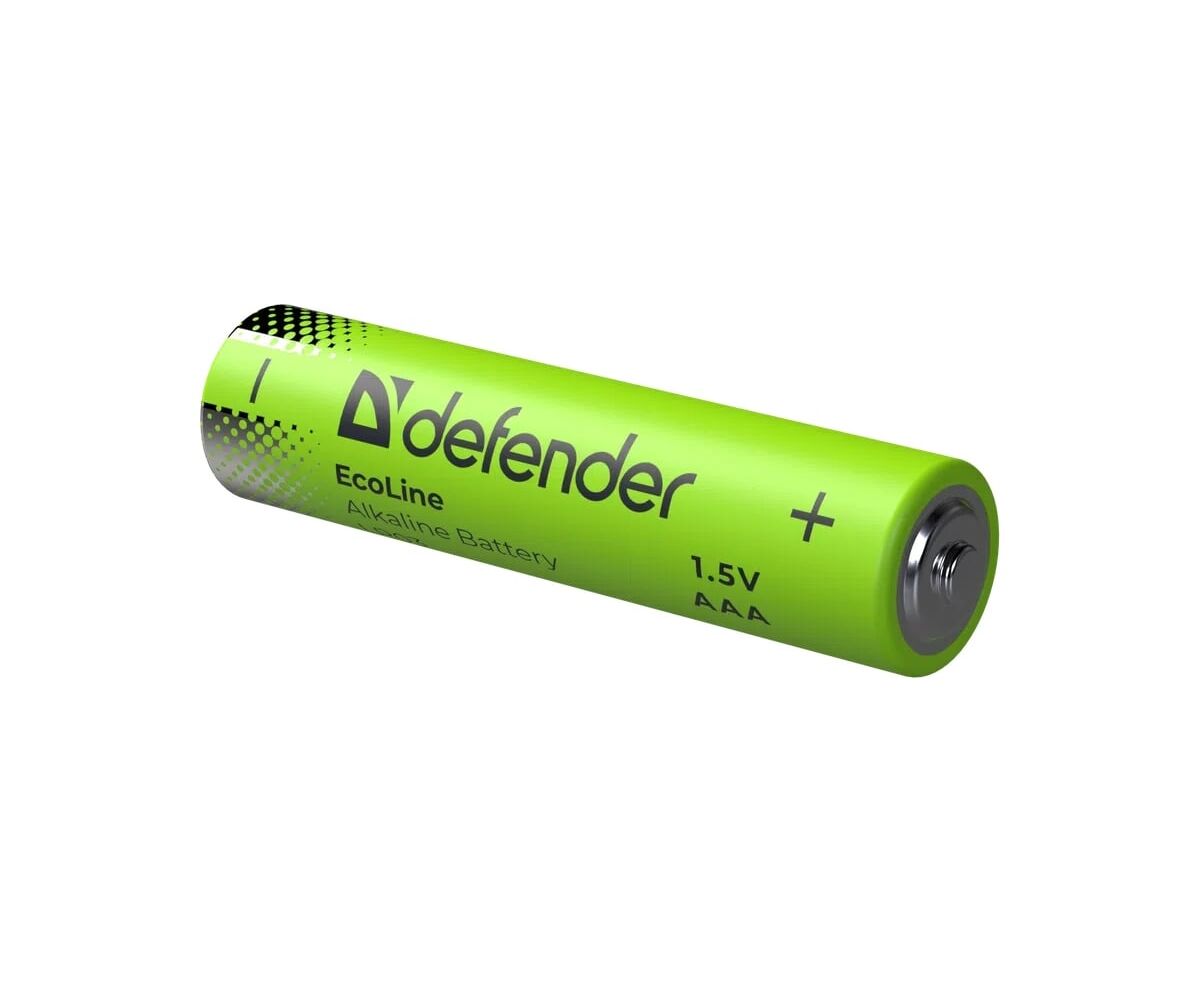 Батарейка алкалиновая DEFENDER LR03-4 S ААА, Eco Line