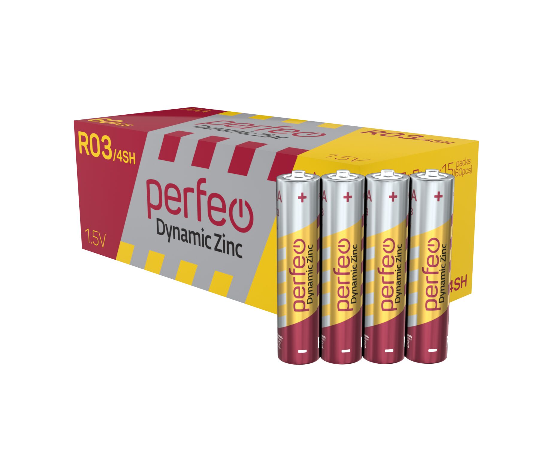 Батарейка Perfeo R03/4 SH Dynamic Zinc