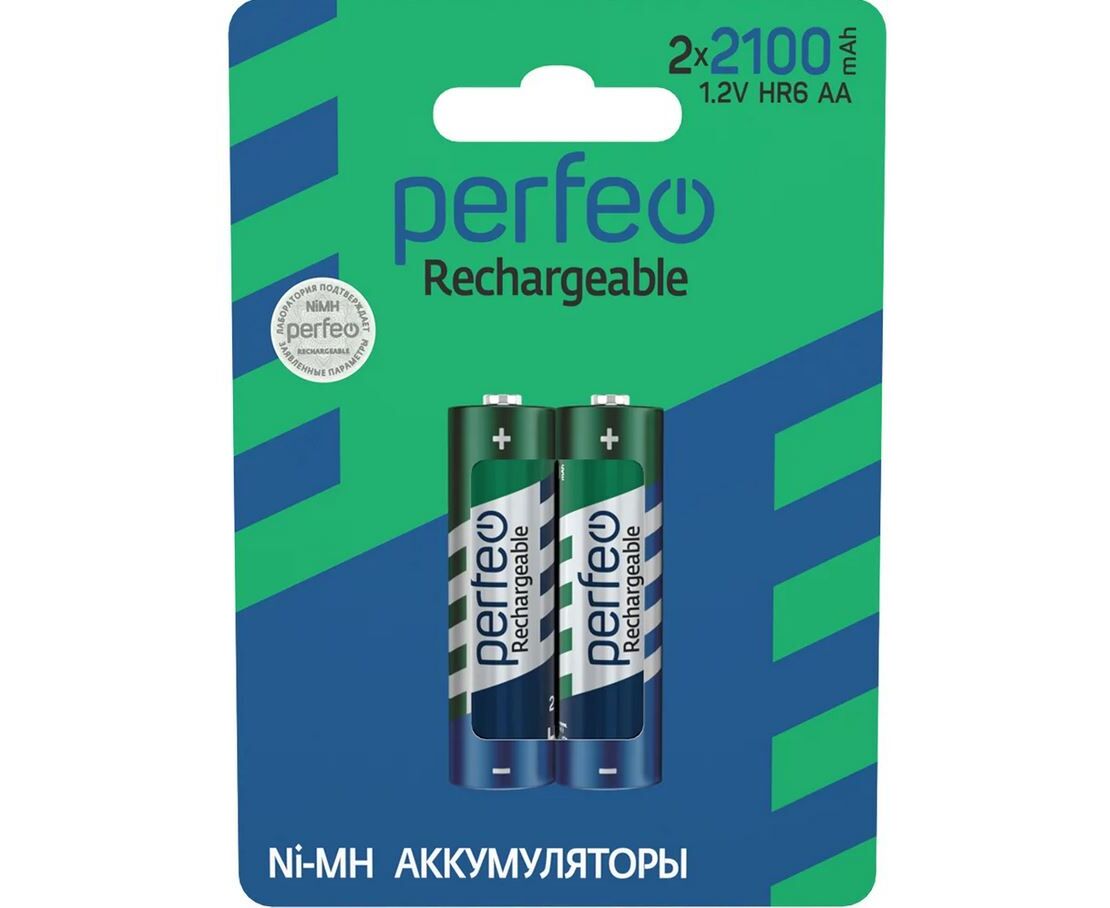 Аккумулятор Perfeo AA2100m Ah/2 BL