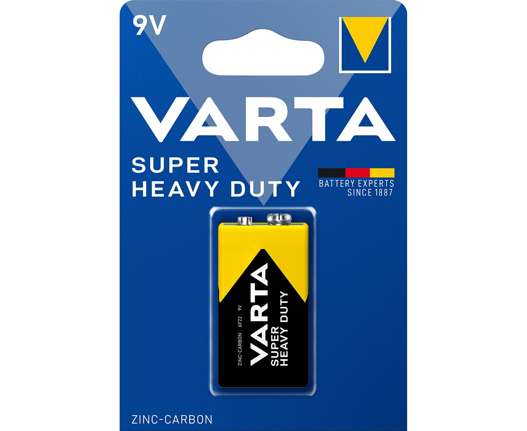 Элемент питания VARTA 6 F22 SUPER HEAVY DUTY 9 V (1бл) (1/10)
