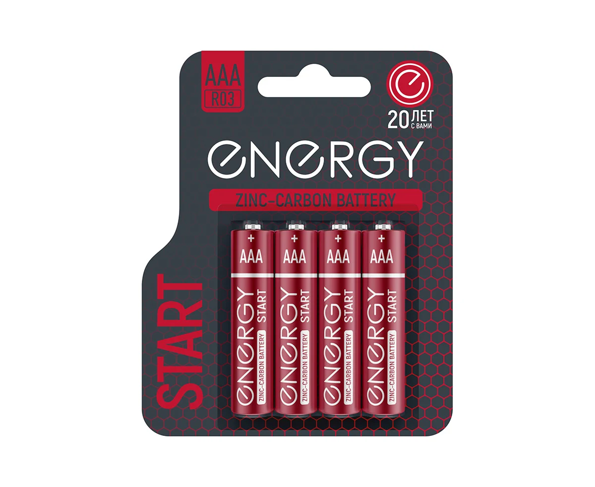 Батарейка солевая Energy Start R03/4 B (AAА) 107039