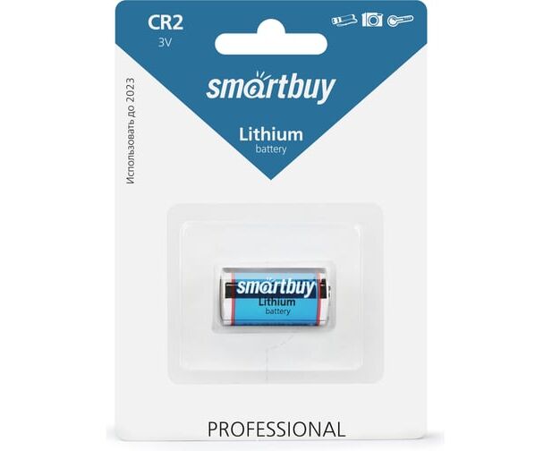 Батарейка Smartbuy CR2, C, литиевая (SBBL-2-1 B) блистер 1 шт