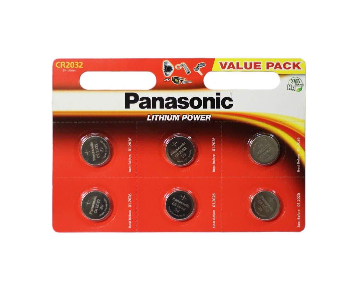 Элемент питания PANASONIC Power Cells CR2032 BL6 (6/120/600)