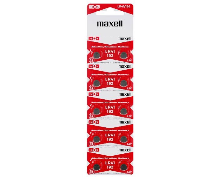 Батарейка MAXELL LR41/10 BL AG3 RED (EU)