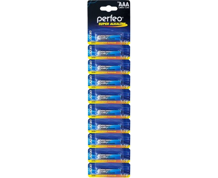 Эл. питания Perfeo LR03/10 BL Super Alkaline Отрывной