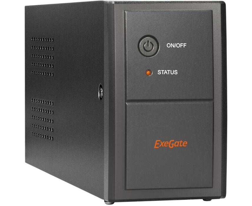 ИБП Exe Gate EP285555 RUS Power Back BNB-650.LED.AVR.EURO.RJ.USB (650 VA/360 W, LED, AVR,2 евророзетки, RJ45/11, USB, Black)