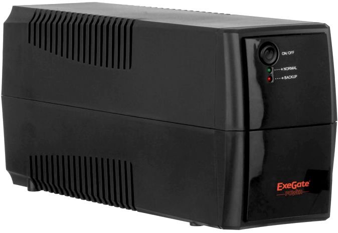 ИБП Exe Gate EP244543 RUS Power Back BNB-600 (600 VA, Black, 2 евророзетки)