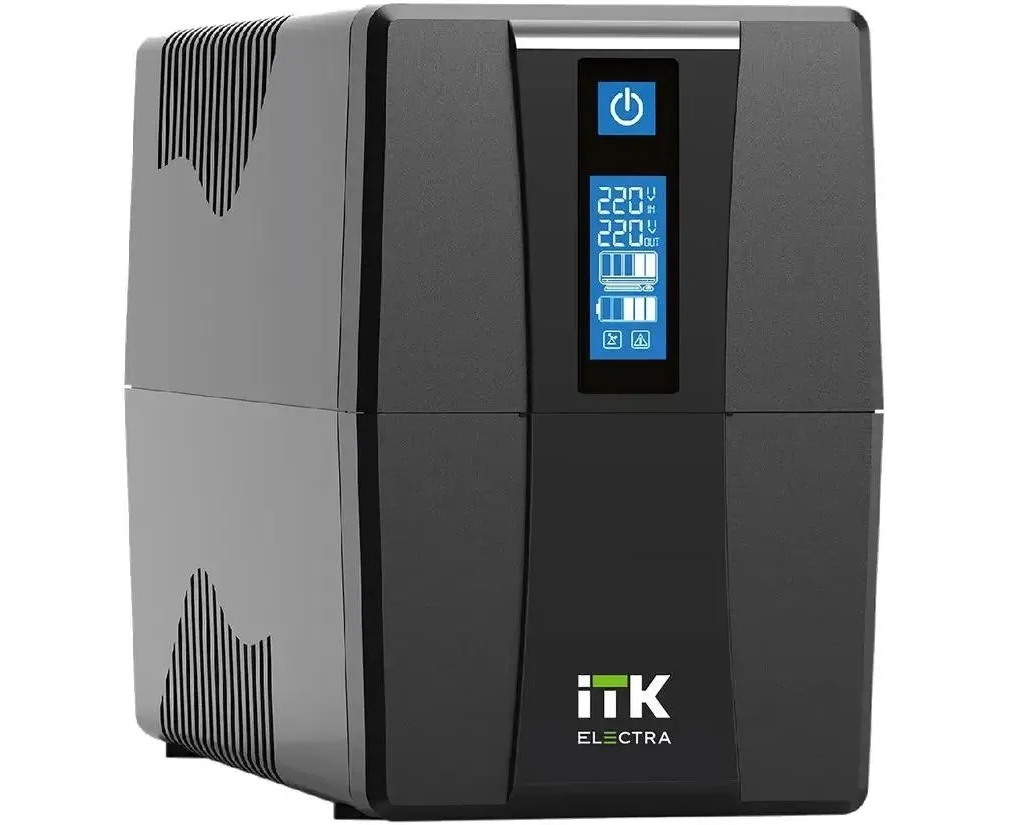 ИБП ITK Electra EET-1000 VA-1-002-S 600 Вт 1000 ВА черный
