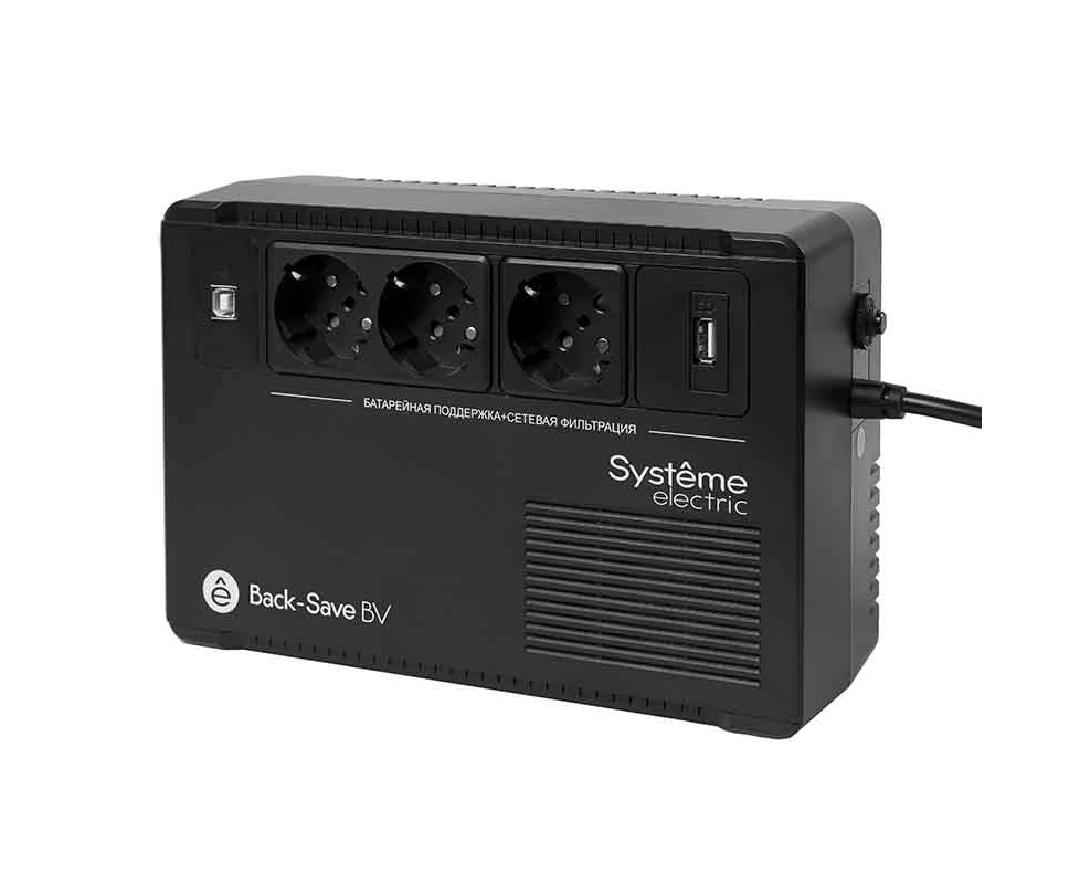 ИБП Systeme Electriс BV BVSE400 RS 240 Вт 400 ВА черный
