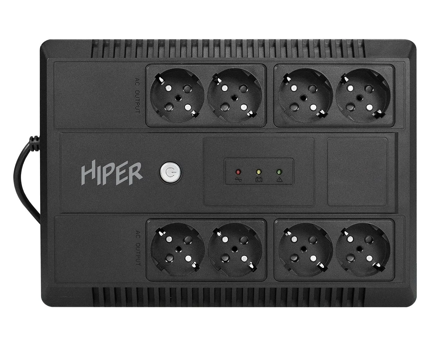 Линейно-интерактивный ИБП HIPER IN Line LM-800 725 VA/390 W Розетки 8 CEE АКБ Свинцово-кислотная, 12 В/7 Ач
