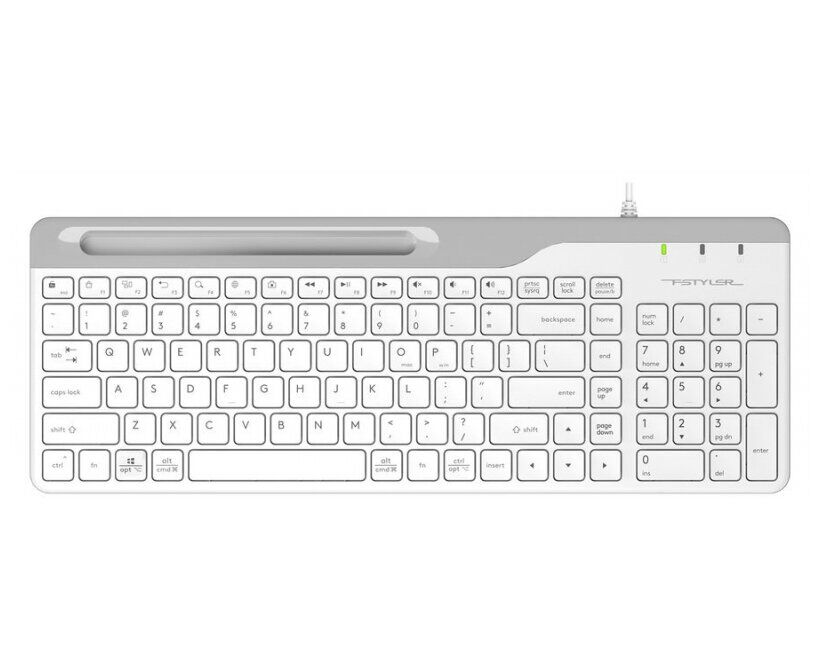 Клавиатура A4 Tech Fstyler FK25 белый/серый