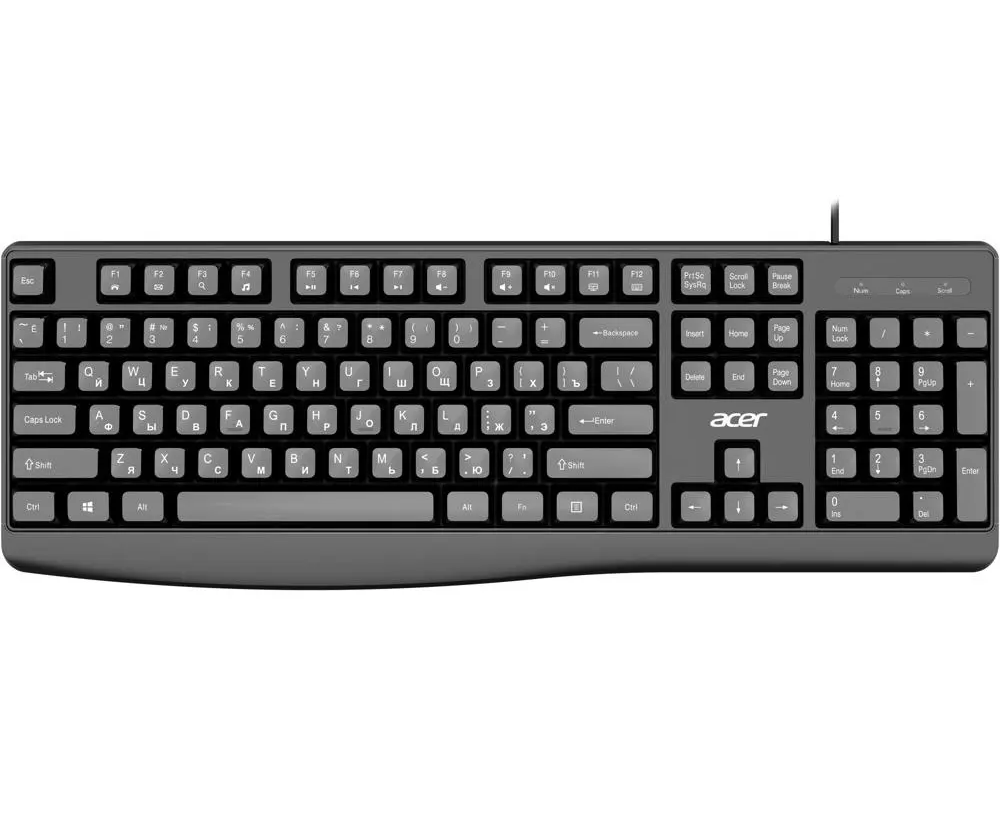 Клавиатура Acer OKW301 черный USB (ZL.KBDCC.01 A)