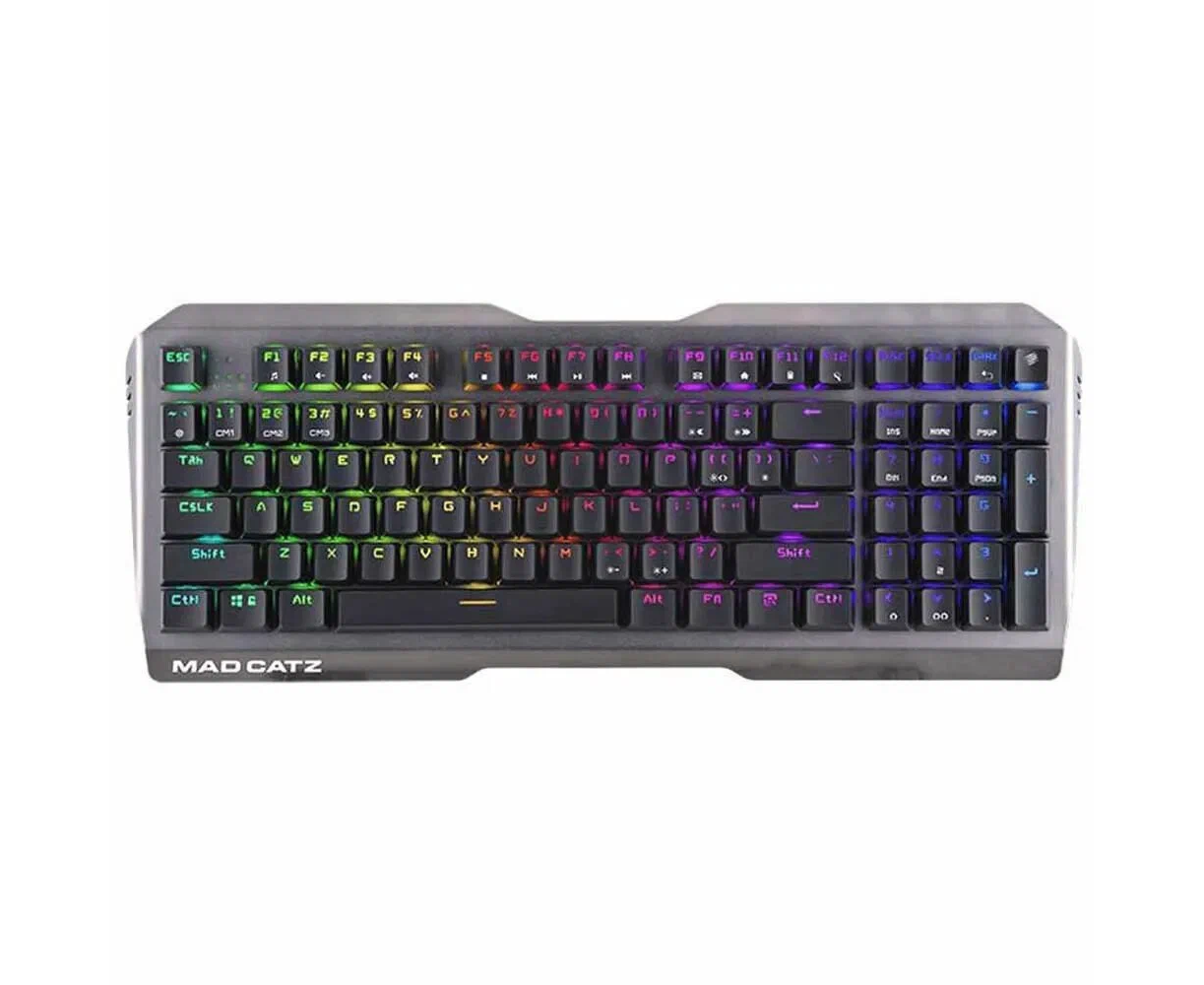 Игровая клавиатура Mad Catz S.T.R.I.K.E. 13 US без русской раскладки чёрная Cherry MX RED Switch