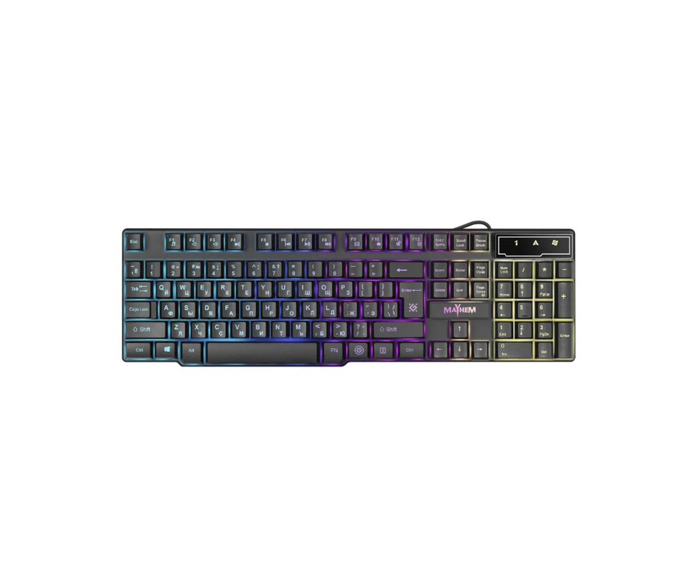 Клавиатура DEFENDER Mayhem GK-360 DL,RGB подсветка,19 Anti-Ghost