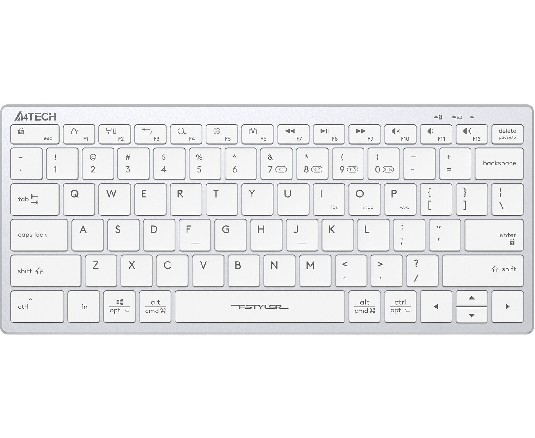 Клавиатура A4 Tech Fstyler FBX51 C белый