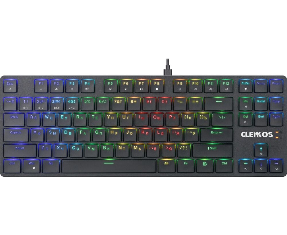 Клавиатура DEFENDER Cleikos GK-135, RGB, черн ,BT+2.4 G, (45135)