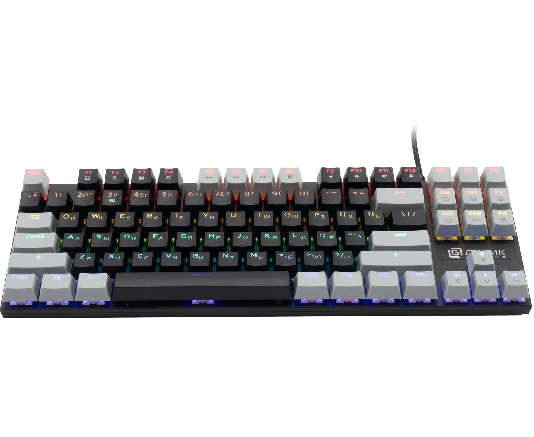 Клавиатура OKLICK K600 X черный/серый