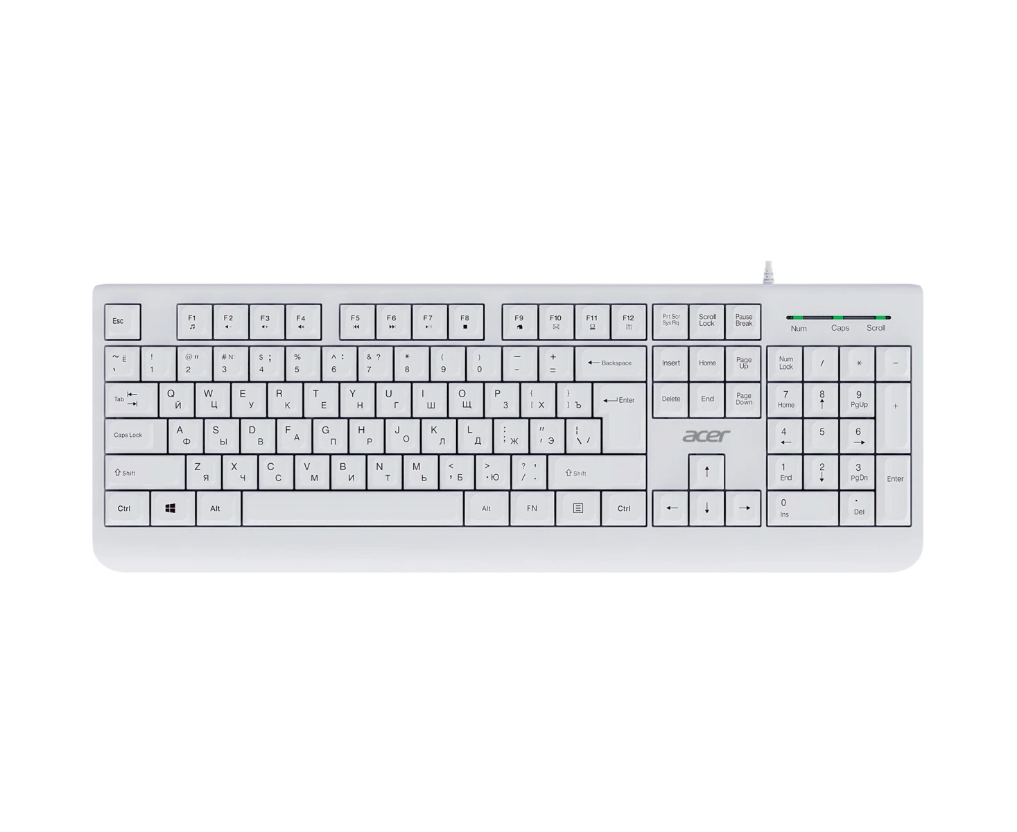 Клавиатура Acer OKW400 (ZL.KBDEE.01 B) белый