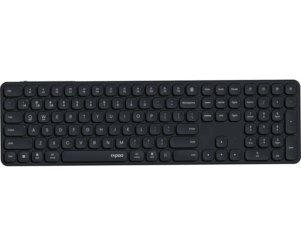 Клавиатура RAPOO E9550 L Rechargable multi mode KB Black