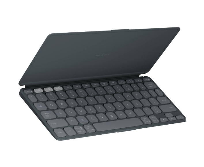 Клавиатура Logitech Keys-To-Go 2 графитовый/черный (920-012999) USB беспроводная BT slim Multimedia для ноутбука
