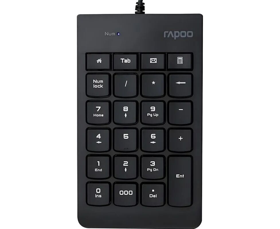 Клавиатура RAPOO K10 Numeric Keyboard Black