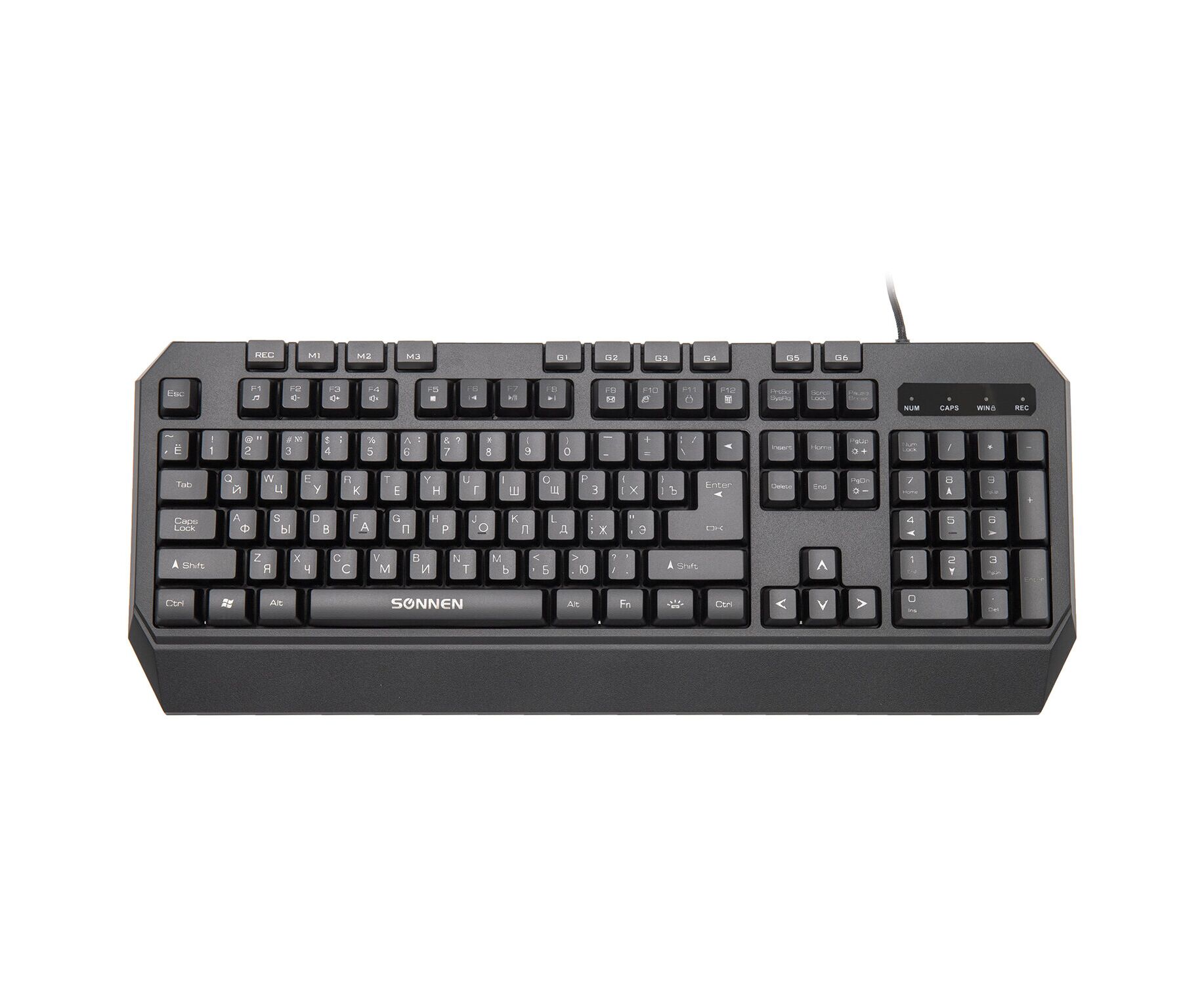 Клавиатура проводная SONNEN KB-7700 (513512) черная