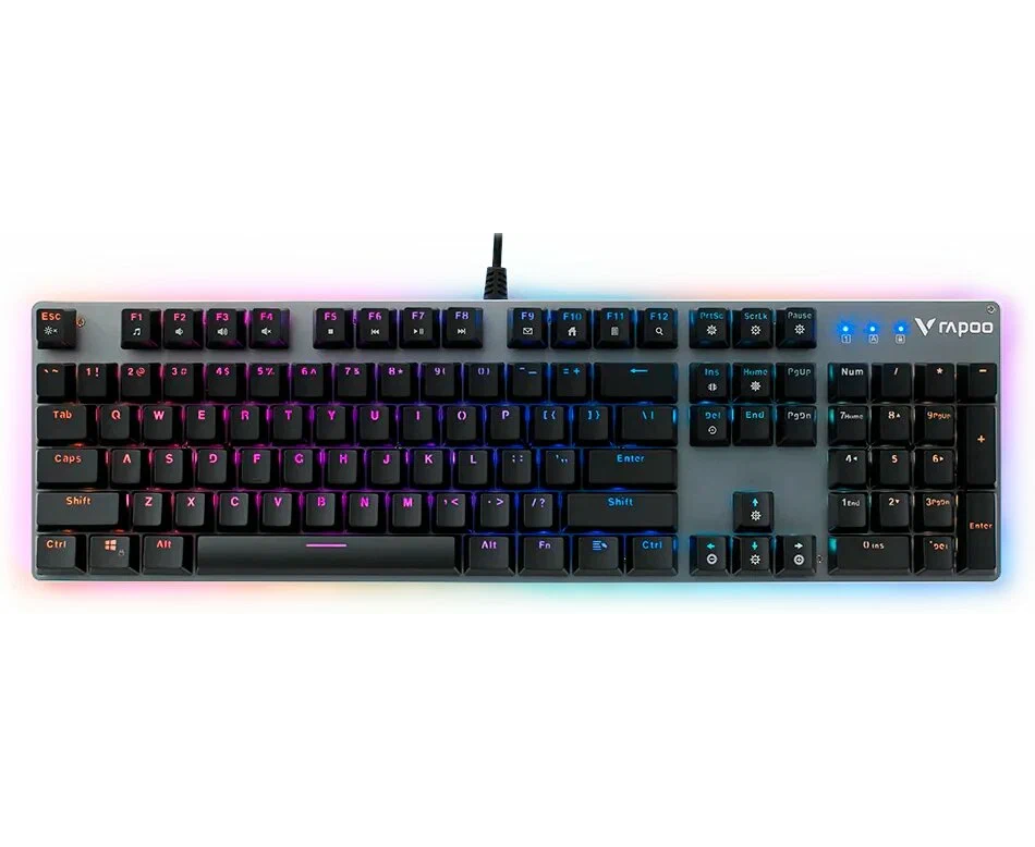 Клавиатура RAPOO V520 Gaming Mechanical KB-optical Switch Grey