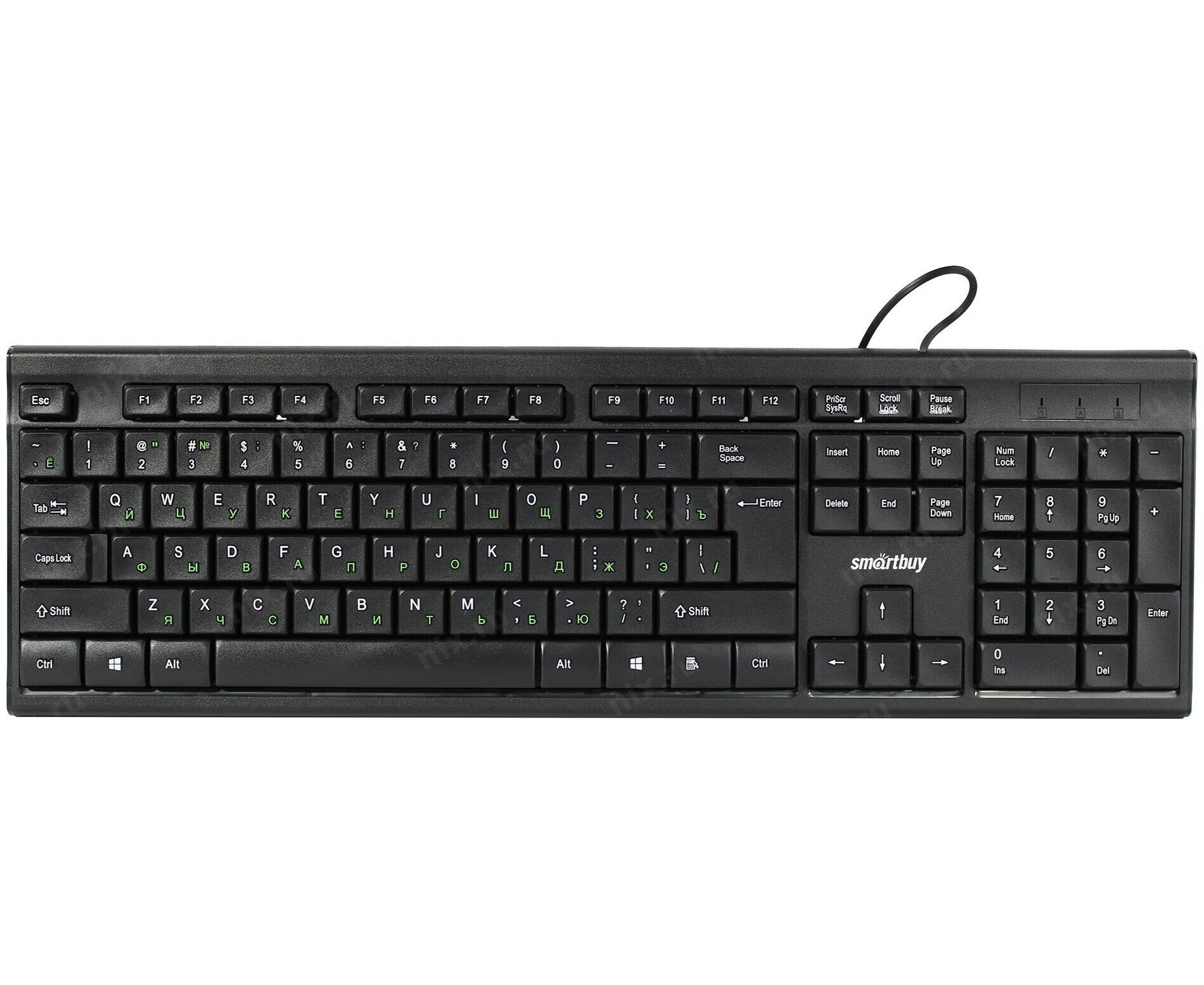Клавиатура проводная Smartbuy ONE 114 USB черная (SBK-114 U-K)