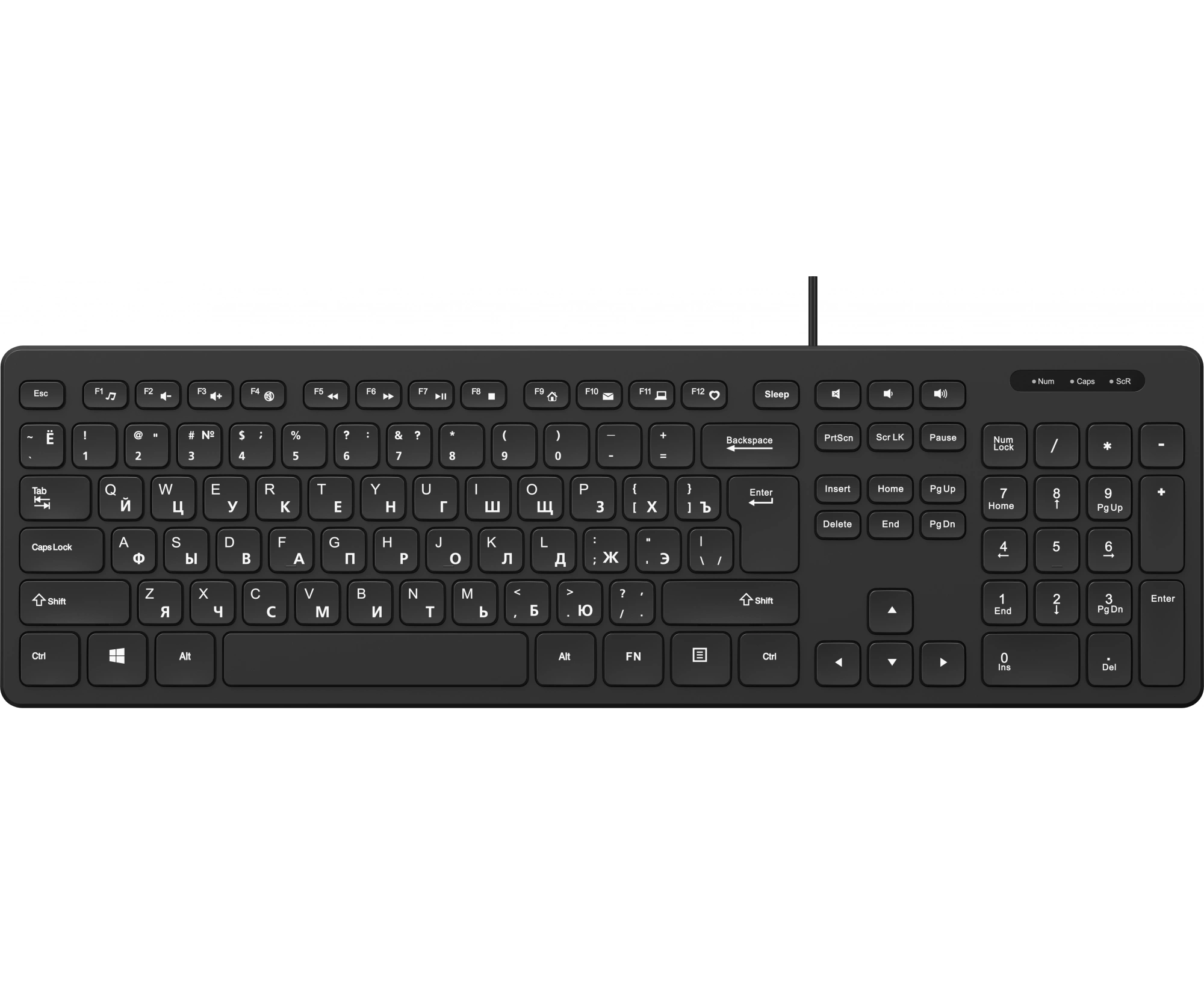 Клавиатура OKLICK K733 черный