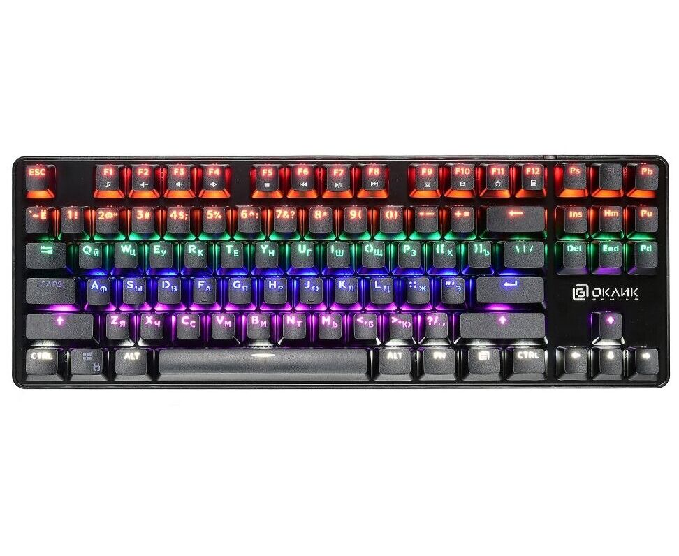 Клавиатура Oklick 960 G Dark Knight механическая черный USB Multimedia for gamer