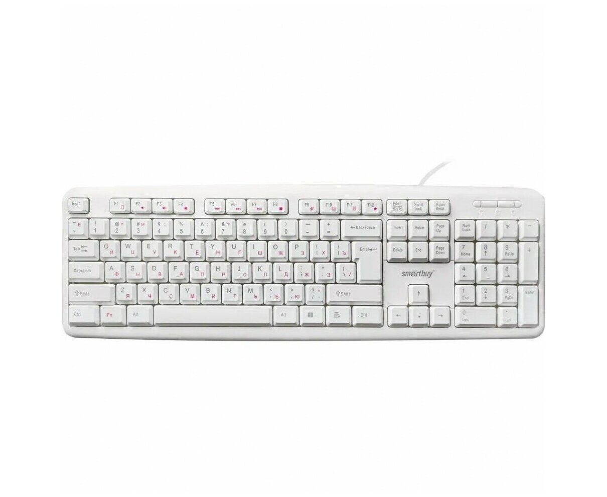 Клавиатура SMARTBUY SBK-210 U-W ONE 210 USB белая