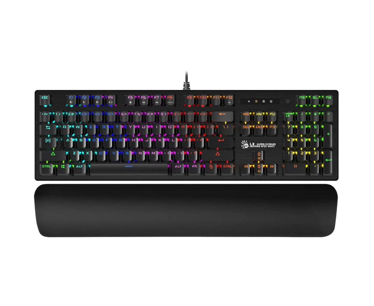 Клавиатура A4 Tech Bloody B825 R механическая черный USB for gamer LED Red switches