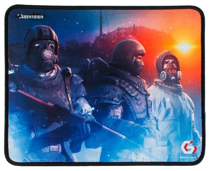 Коврик Gembird MP-GAME21 Black, рисунок: Survarium, материал: ткань + вспененная резина, 250*200*3мм