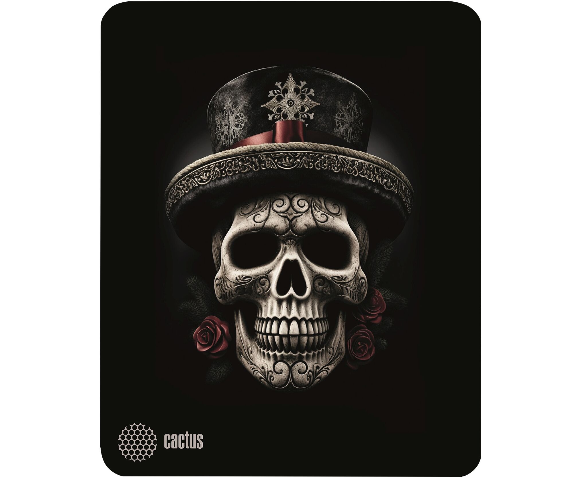 Коврик для мыши Cactus CS-MP-D05 S Scull 250x250x3мм