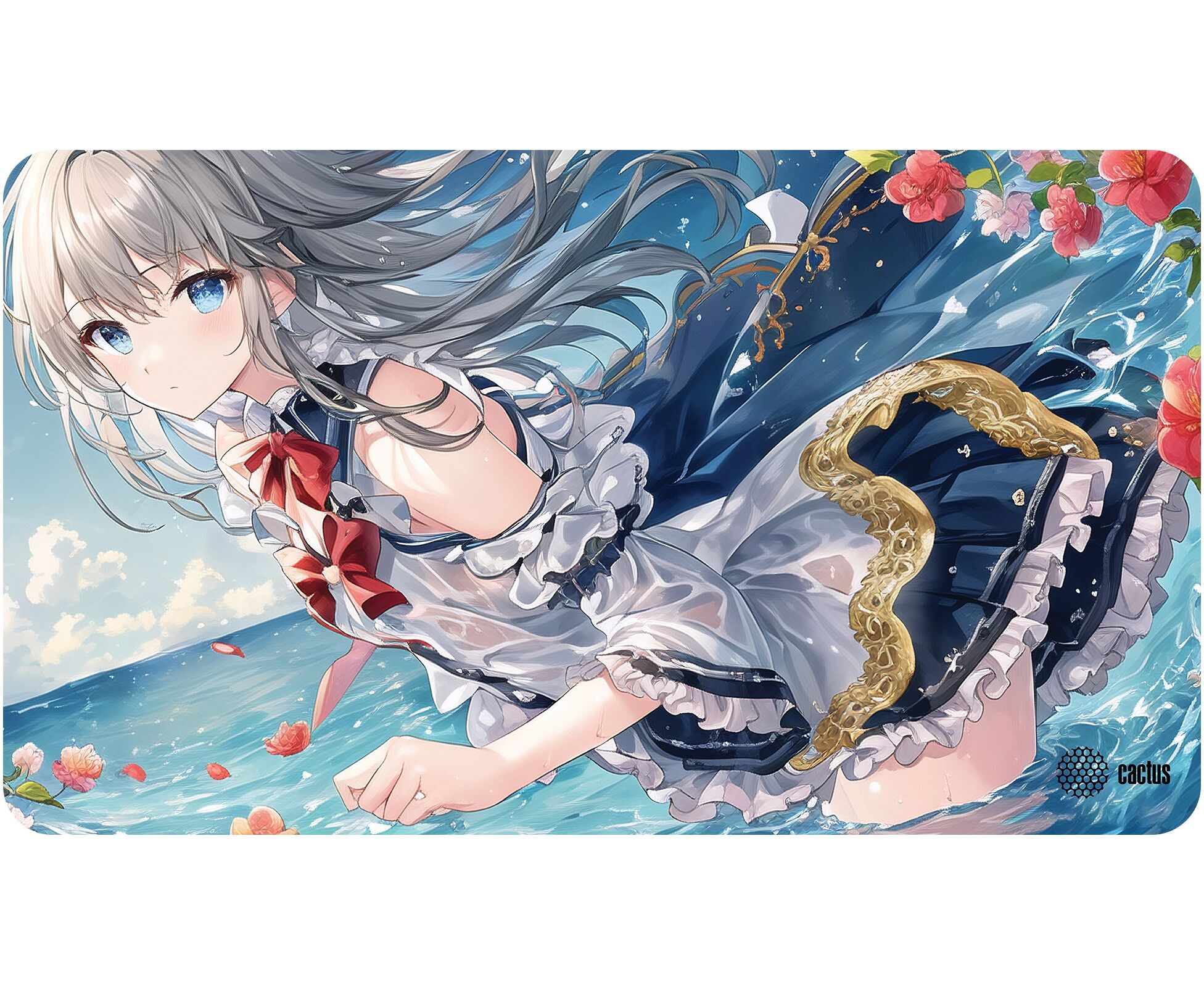 Коврик для мыши Cactus CS-MP-PRO02 XLL Anime flowers 700x400x3мм