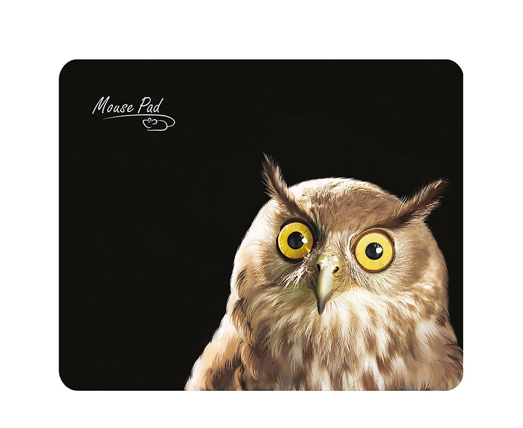 Коврик для компьютерной мыши Dialog PM-H15 Owl (black) (69870)