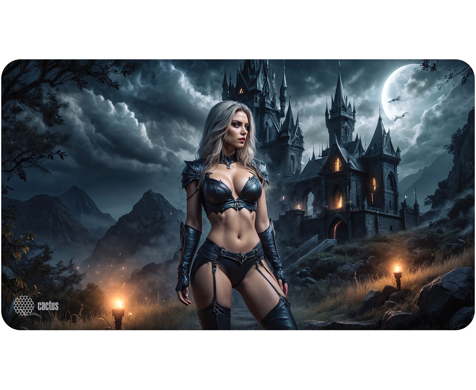 Коврик для мыши Cactus CS-MP-PRO04 XLL Erotic girl 700x400x3мм