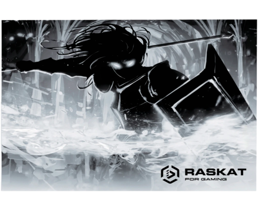 Коврик для мышки Raskat Paladin CG XL 1200*600*3мм, резина+ткань, прошитый край, ч/б рисунок
