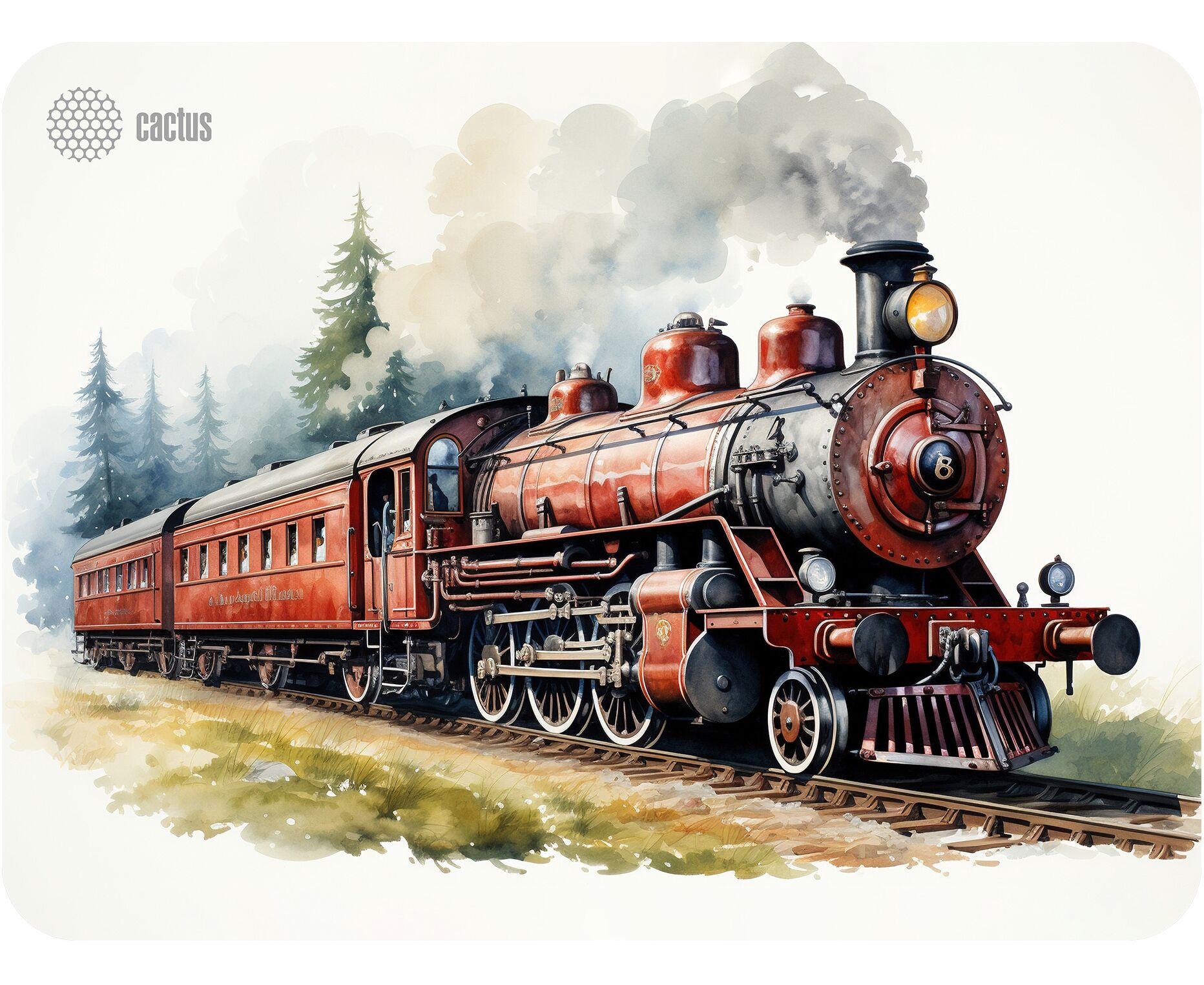 Коврик для мыши Cactus CS-MP-PRO17 XL Locomotive