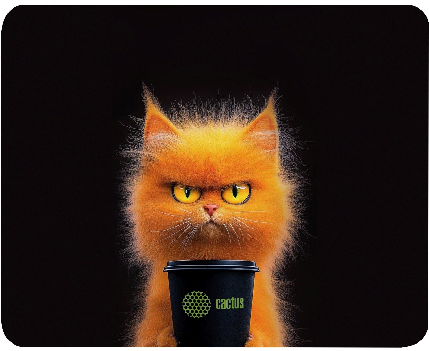 Коврик для мыши Cactus CS-MP-P11 XS Red Cat 220x180x2мм