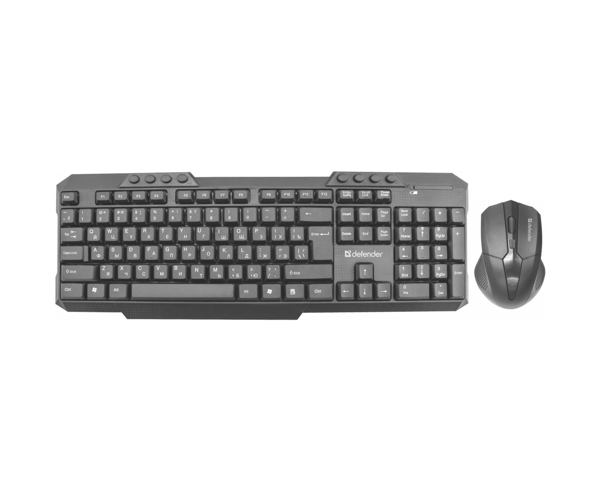 Клавиатура + мышь DEFENDER Jakarta C-805, 45804, черный