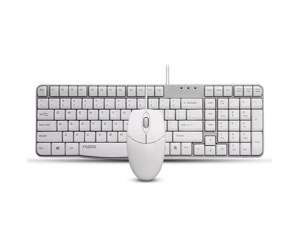 Клавиатура+мышь беспроводная RAPOO X1820-WHT белый