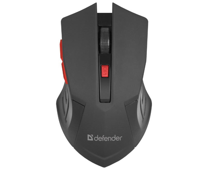 Мышь DEFENDER Accura MM-275 Red, Wireless, 6 кн., 1600 dpi