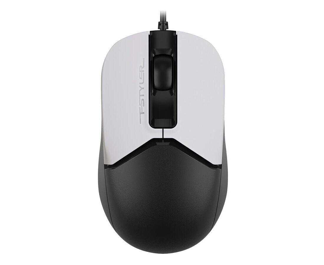 Мышь A4 Tech Fstyler FM12 S Panda белый/черный оптич. 1200dpi silent USB 3but