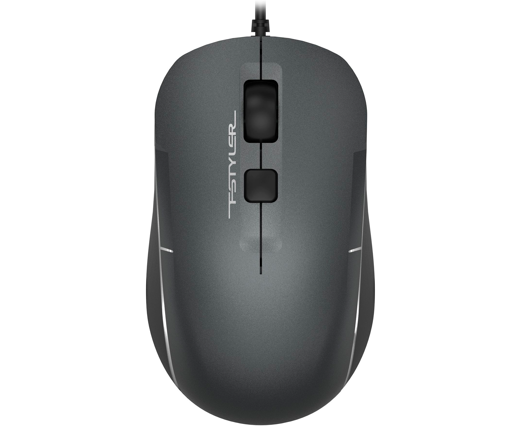 Мышь A4 Tech Fstyler FM26 серый/черный оптич. 1600dpi USB для ноутбука 4but (FM26 USB (SMOKY GREY))