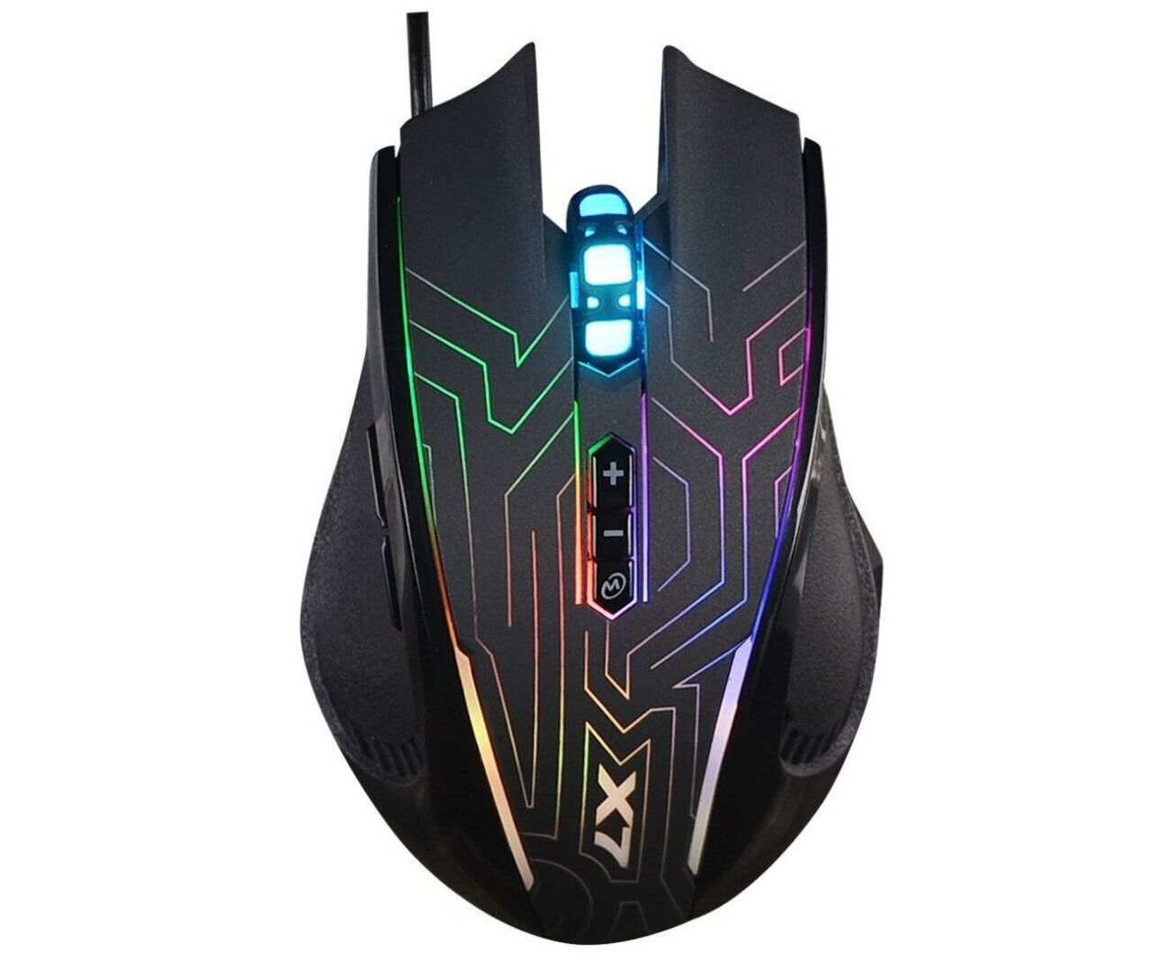 Мышь A4 Tech X87 черный оптическая (2400dpi) USB (8but)